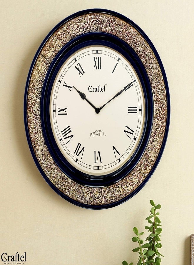 Craftel Metal Roman Dial Abstract Wall Clock for Bedroom Living Room Home (18 x 18 inch, Brown) - Image 4